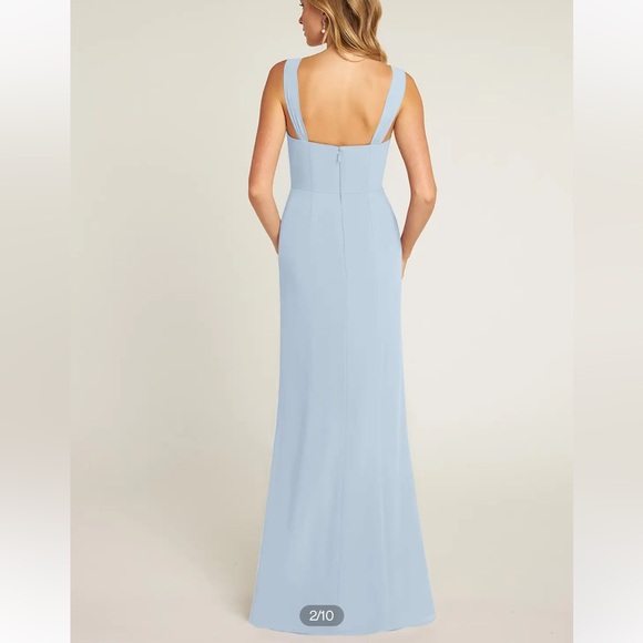 Azazie Denice Dress in Mist Size 4 - Picture 2 of 4